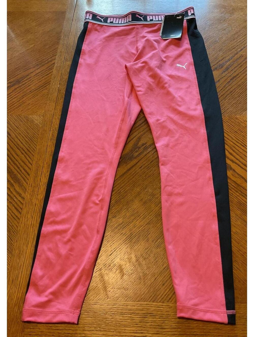 Puma NWT Size Medium Color Blocked Yoga Workout Jogging Activewear Leggings